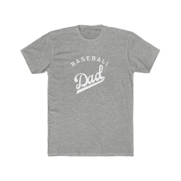 heather gray baseball dad shirt
