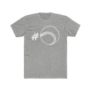 heather gray hashtag softball shirt