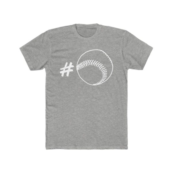 heather gray hashtag softball shirt