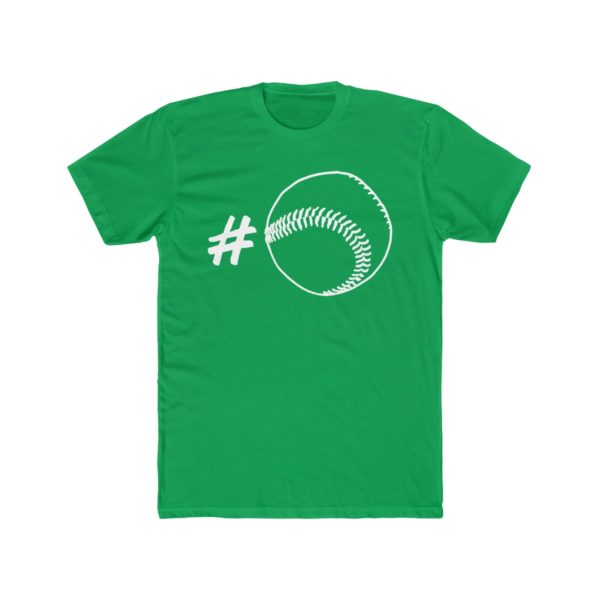 green hashtag softball shirt