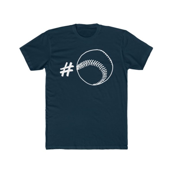 navy blue hashtag softball shirt