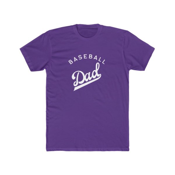 purple baseball dad shirt