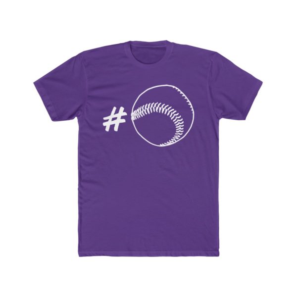 purple hashtag softball shirt