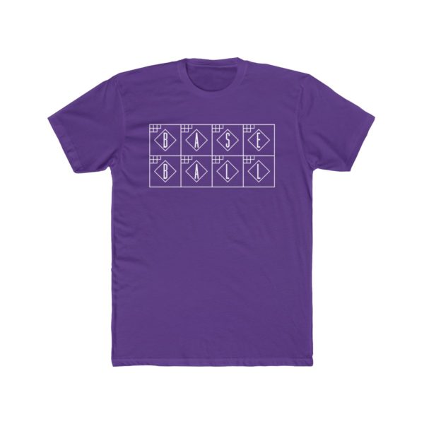 purple Baseball Scorecard shirt
