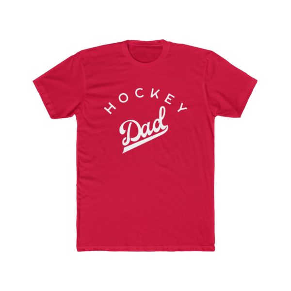 red Hockey Dad shirt