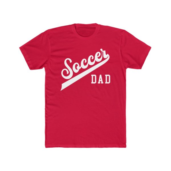 red soccer dad shirt