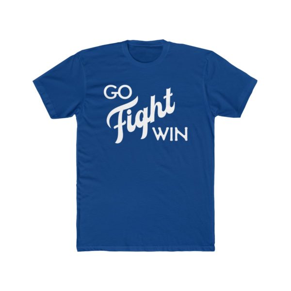 blue Go Fight Win shirt