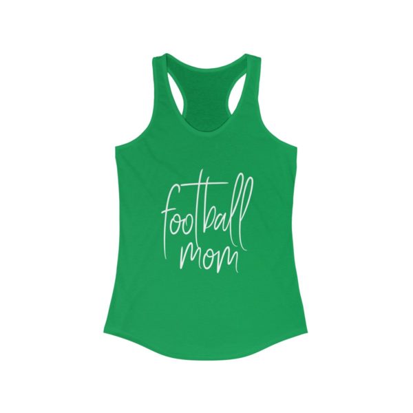 green football mom tank top
