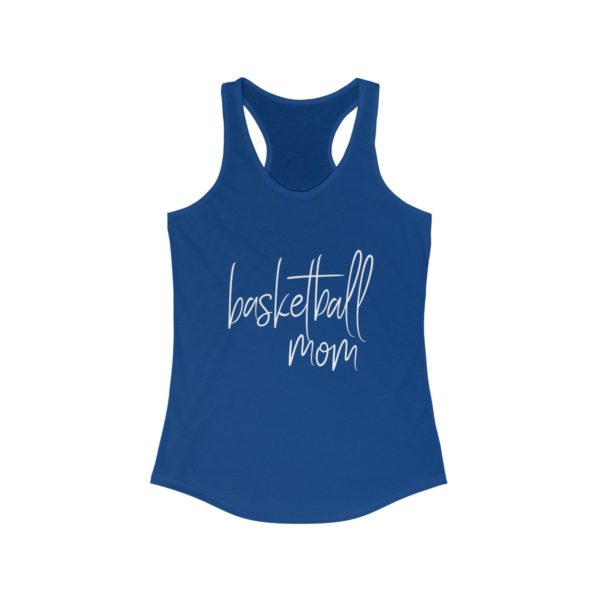 blue basketball mom tank top
