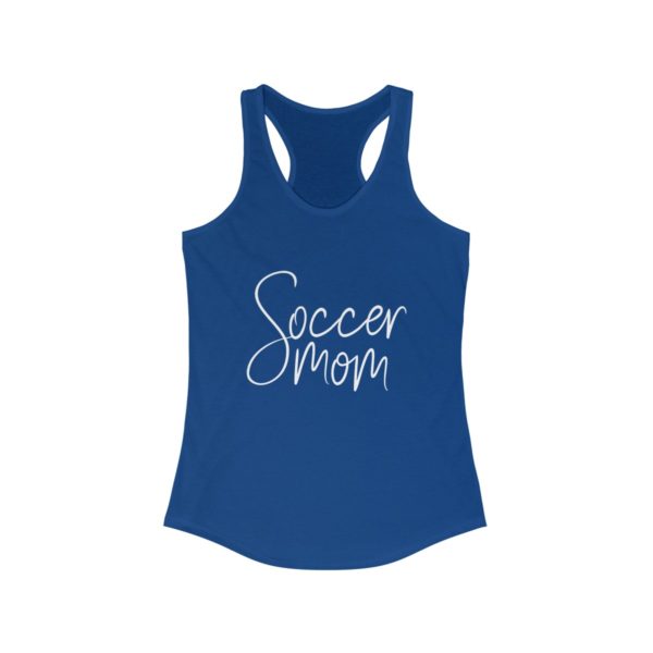blue soccer mom tank top