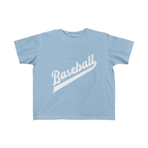 light blue boys baseball shirt