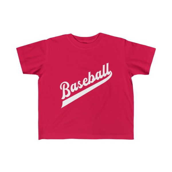 red boys baseball shirt