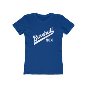 blue Baseball Mom shirt