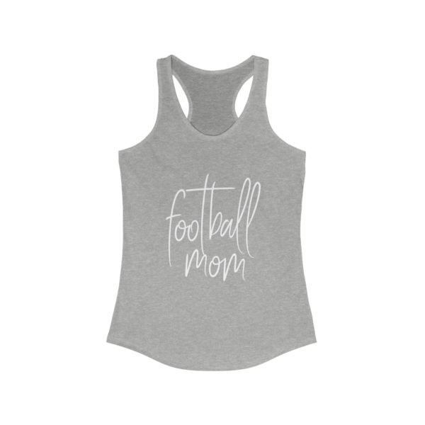 gray football mom tank top