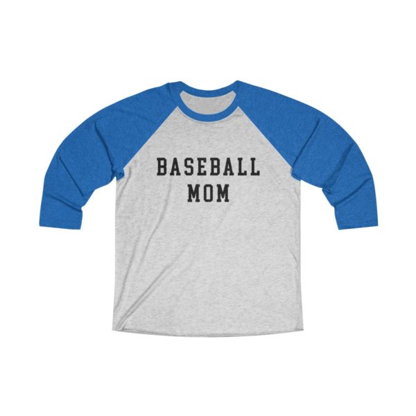 blue baseball mom raglan shirt