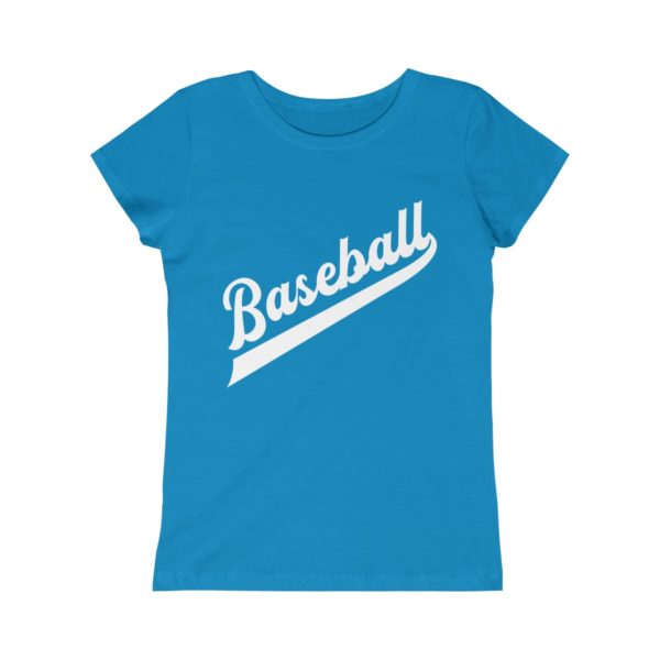 blue girls baseball shirt