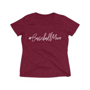 maroon Hashtag Baseball Mom shirt