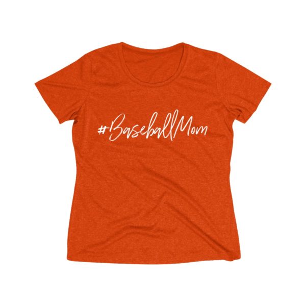 orange Hashtag Baseball Mom shirt