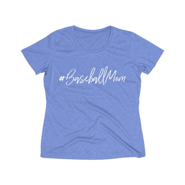 powder blue Hashtag Baseball Mom shirt