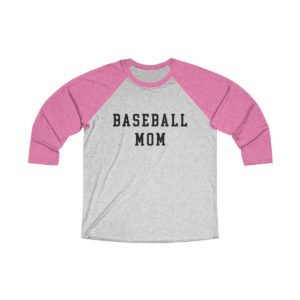 pink baseball mom raglan shirt