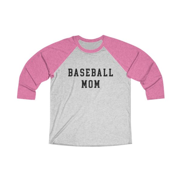 pink baseball mom raglan shirt