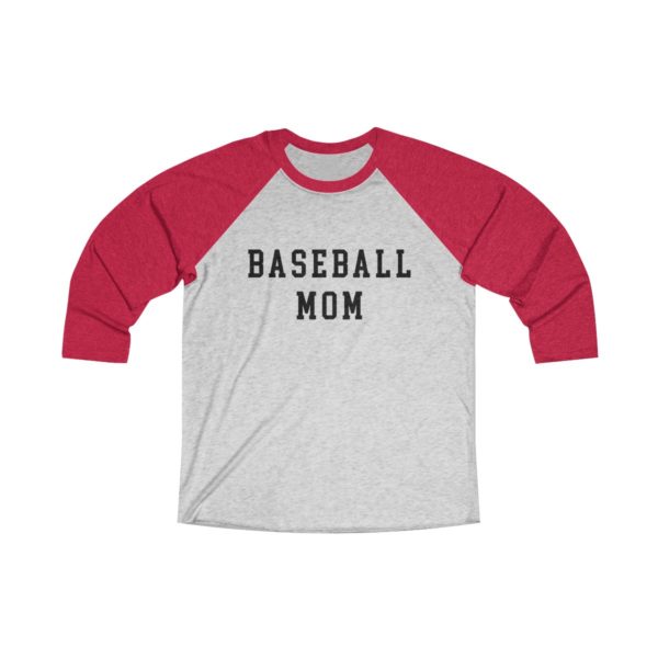 red baseball mom raglan shirt