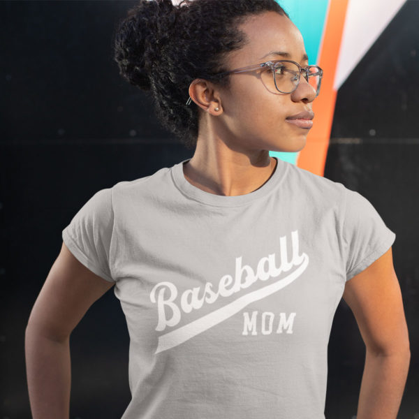 gray baseball mom shirt